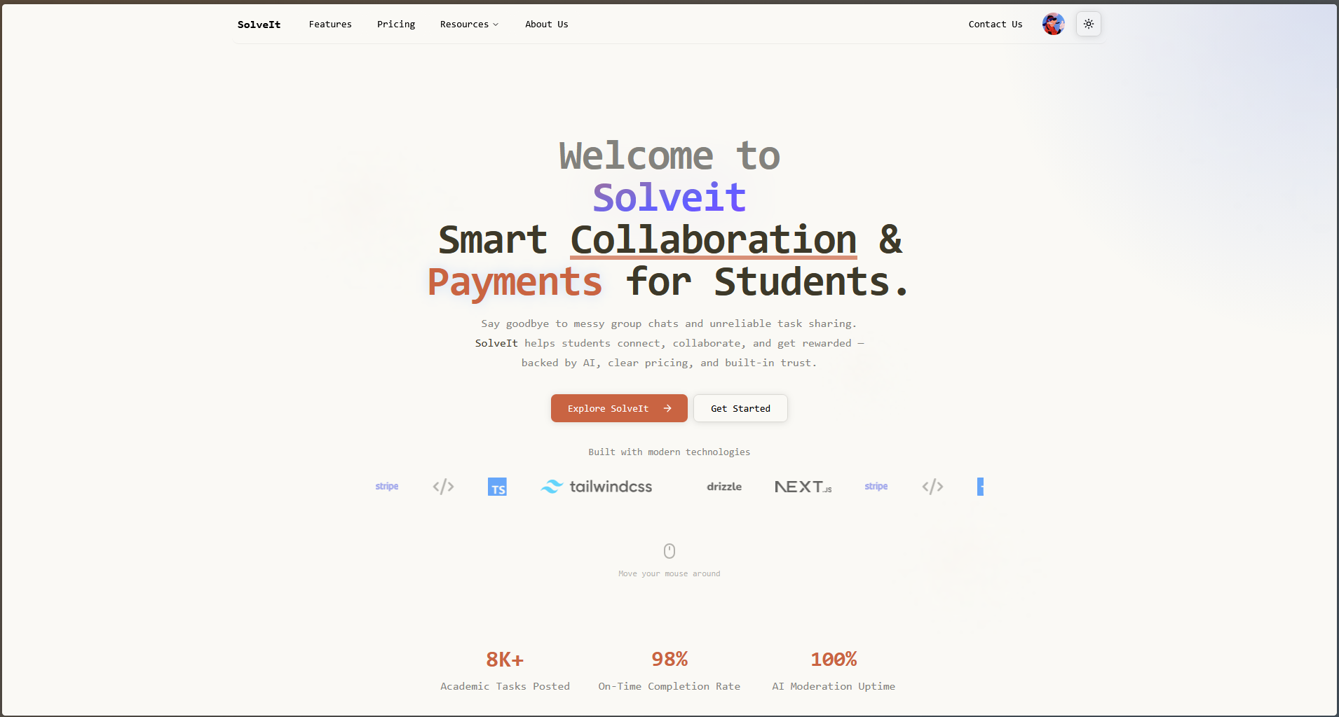 SolveIt - AI-Powered Student Job Board preview