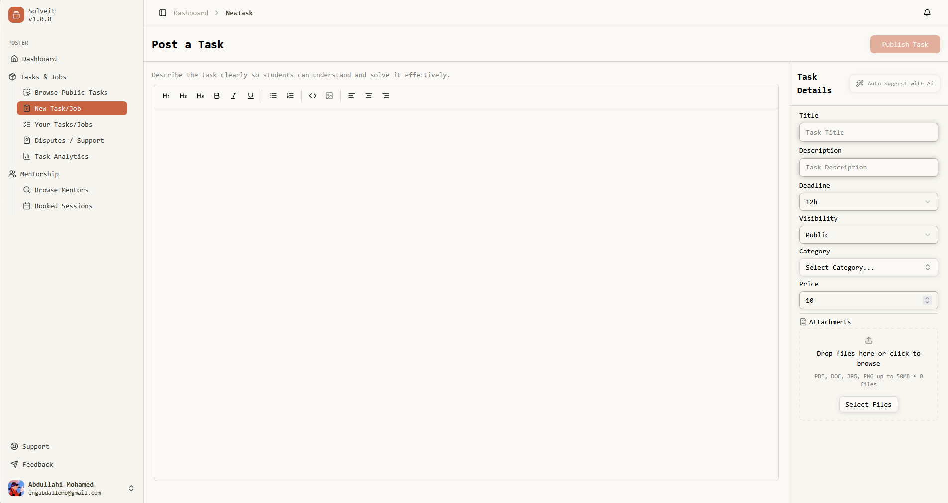 SolveIt - AI-Powered Student Job Board screenshot 5